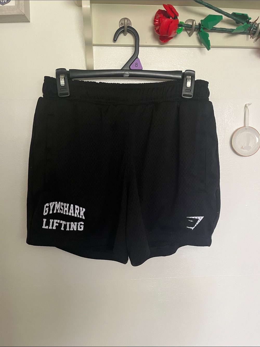 Gymshark Black mesh shorts